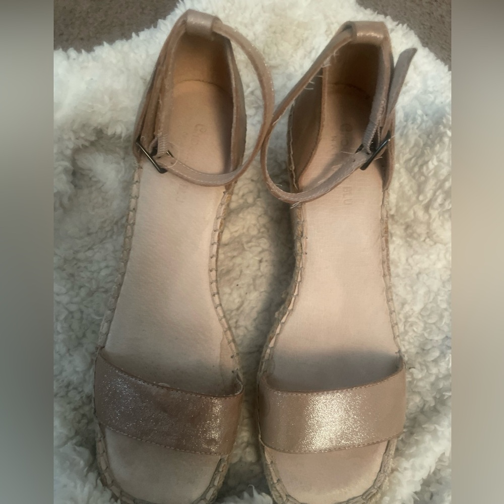 Chocolat Blu Natural sky Metallic Nude Espadrille Sandals